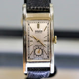 1935 GRUEN Curvex Precision Wristwatch 17 Jewels Cal. 311 Swiss Watch 14K GF