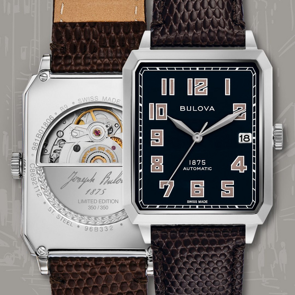 BULOVA Breton Automatic Watch Joseph Bulova Limited Edition Model 96B3 SECOND HAND HOROLOGY