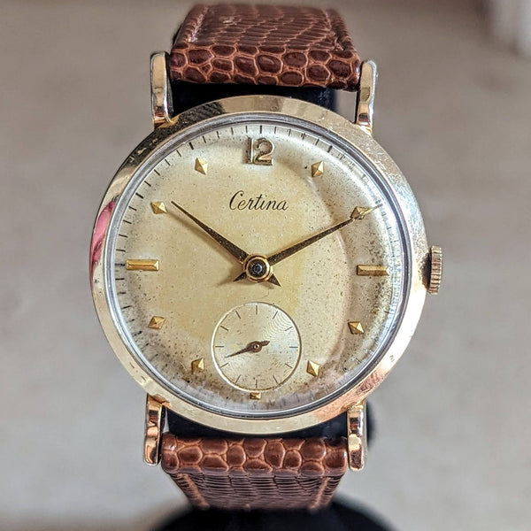 Montre Vintage Certina K.F.186.3001.25 - Mouvement Quartz, Suisse, Années 90, Neuf Avec Défauts