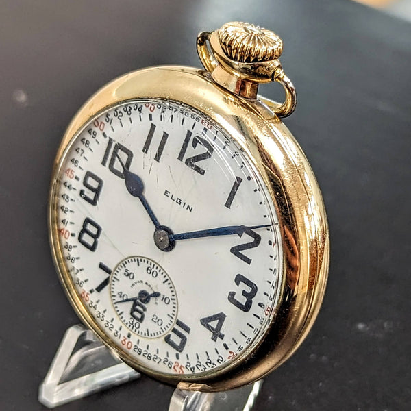 Shop 1926 ELGIN Elgin B.W. Raymond Pocket Watch SECOND HAND HOROLOGY