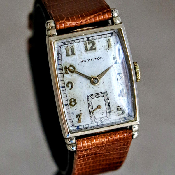 1946 HAMILTON Myron Wristwatch 10K Yellow G.F. Wristwatch U.S.A. Grade