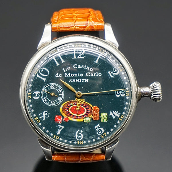 1906 Zenith Le Casino Monte Carlo Pocket Watch-Wristwatch Grand Prix Paris  1900