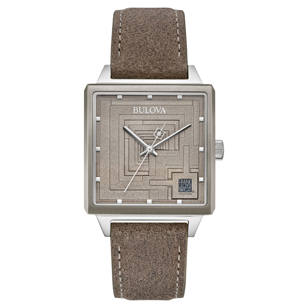 BULOVA Ennis House 100th Anniversary Watch Frank Lloyd Wright Collecti SECOND HAND HOROLOGY