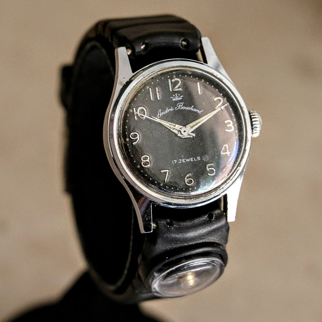 ANDRE BOUCHARD Wristwatch 17 Jewels 27mm Mechanical Display Back Watch ...