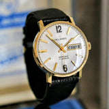 HELBROS Invincible Wristwatch 17 Jewels Day/Date Swiss Made Watch