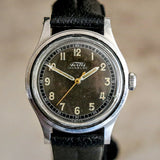 FORTIS WWII Military Wristwatch 17 Jewels Ref. 4097 All Stainless-Steel Watch