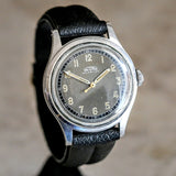 FORTIS WWII Military Wristwatch 17 Jewels Ref. 4097 All Stainless-Steel Watch