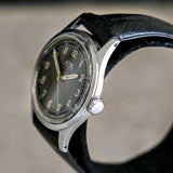 FORTIS WWII Military Wristwatch 17 Jewels Ref. 4097 All Stainless-Steel Watch