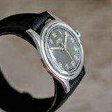 FORTIS WWII Military Wristwatch 17 Jewels Ref. 4097 All Stainless-Steel Watch