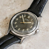 FORTIS WWII Military Wristwatch 17 Jewels Ref. 4097 All Stainless-Steel Watch