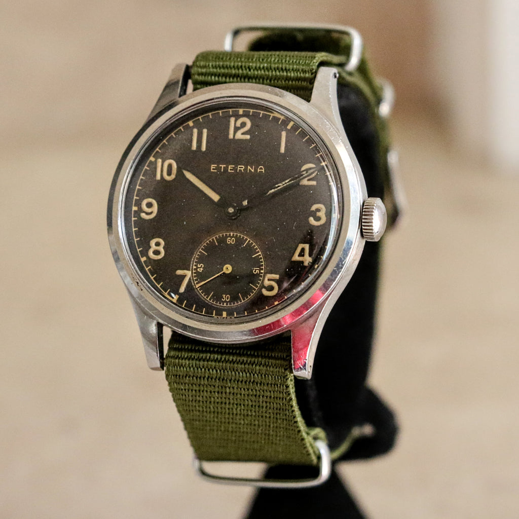 1942 ETERNA WWII Military Jumbo Wristwatch Ref. 138.92 Cal. 852 - Radi ...