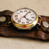 AMBULANCE Red Cross Trench Watch WWI Doctor’s Wristwatch by Marvin Watch Co.