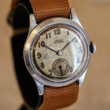 1940s ANCRE 15 Rubis Wristwatch Vintage French WWII Military Watch