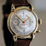 14K GOLD GRUEN Precision Chrono-Timer Wristwatch Doctors Pulsometer Vintage Watch