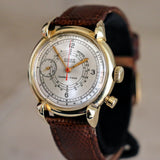 14K GOLD GRUEN Precision Chrono-Timer Wristwatch Doctors Pulsometer Vintage Watch