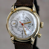 14K GOLD GRUEN Precision Chrono-Timer Wristwatch Doctors Pulsometer Vintage Watch
