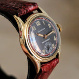 CLINTON Waterproof Wristwatch Grey Dial 17 Jewels 29mm Swiss Made Watch