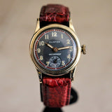 CLINTON Waterproof Wristwatch Grey Dial 17 Jewels 29mm Swiss Made Watch