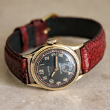 CLINTON Waterproof Wristwatch Grey Dial 17 Jewels 29mm Swiss Made Watch