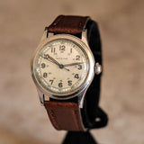 1930s RACINE Military WWII Wristwatch by Gallet & Co. 17 Jewels Swiss Watch