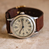 1930s RACINE Military WWII Wristwatch by Gallet & Co. 17 Jewels Swiss Watch