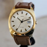 1971 TIMEX Self-Wind Calendar Watch Cal. M32 Automatic Vintage Wristwatch Water Resistant