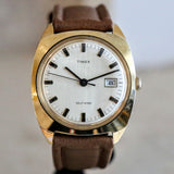 1971 TIMEX Self-Wind Calendar Watch Cal. M32 Automatic Vintage Wristwatch Water Resistant