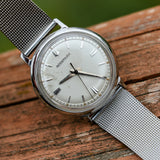 1967 BULOVA Accutron 214 Wristwatch All Stainless-Steel Vintage Watch