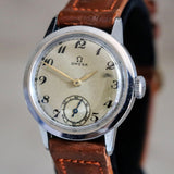 1944 OMEGA Military WWII Wristwatch 15 Jewels Cal. 26.5 T Swiss Made Watch