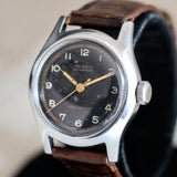 RENSIE Bumper Automatic Wristwatch by A. Raymond LTD. 17 Jewels Military Style Watch