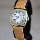 A. LeCoultre & E.Blancpain Fils. Wristwatch 15 Jewels 3 ADJ 14K GOLD Vintage Swiss Watch