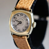 A. LeCoultre & E.Blancpain Fils. Wristwatch 15 Jewels 3 ADJ 14K GOLD Vintage Swiss Watch
