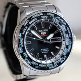 SEIKO 5 Sports Automatic Worldtimer Watch 24 Jewels Ref. 4R36-00G0 Display Back Watch