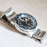 SEIKO 5 Sports Automatic Worldtimer Watch 24 Jewels Ref. 4R36-00G0 Display Back Watch