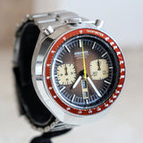 1977 SEIKO BULLHEAD Chronograph Automatic Watch Ref. 6138-0040 Day/Date Vintage Wristwatch