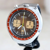 1977 SEIKO BULLHEAD Chronograph Automatic Watch Ref. 6138-0040 Day/Date Vintage Wristwatch