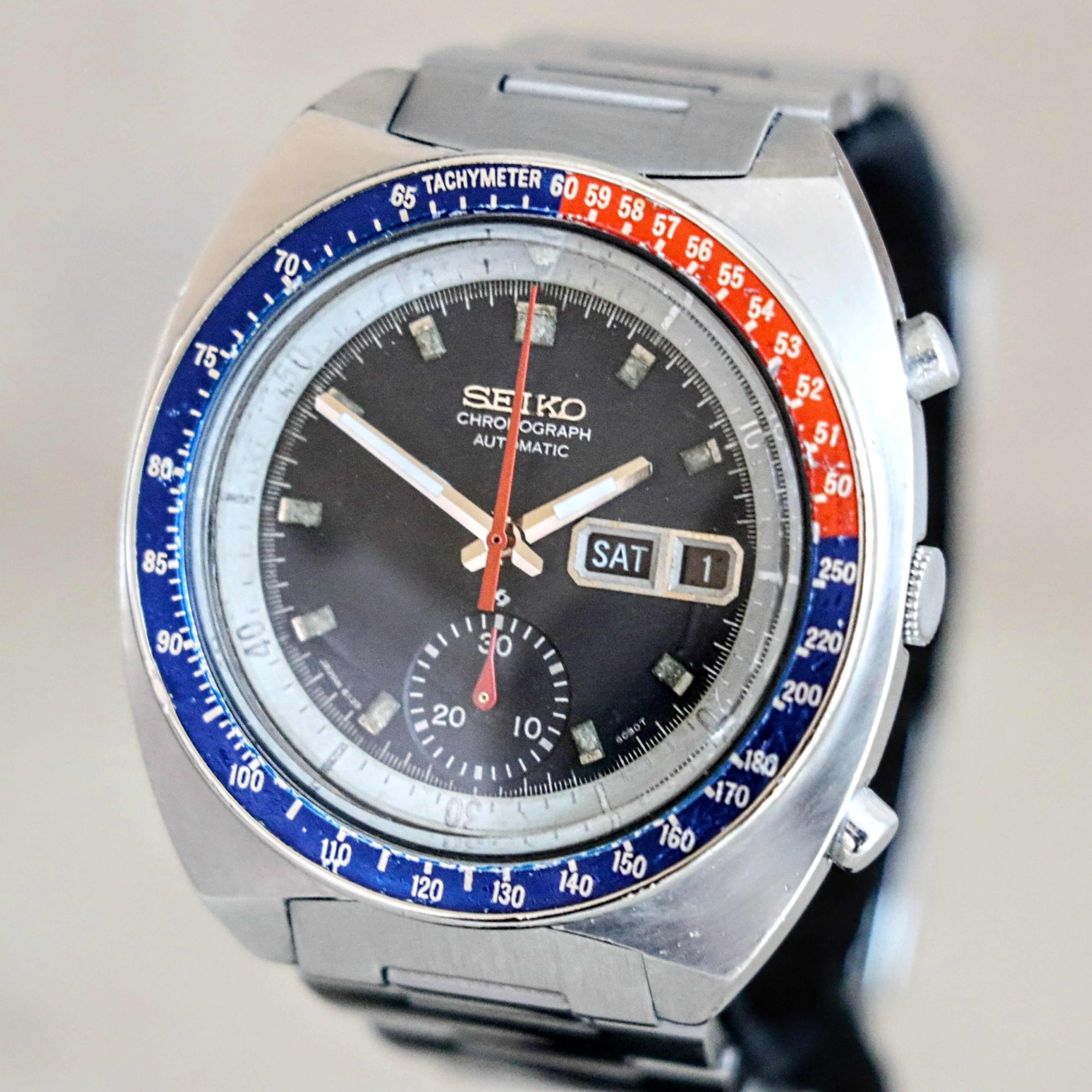 1975 SEIKO Pogue Chronograph Automatic Watch Ref 6139 6002 Black Dial 1975-seiko-pogue-chronograph-automatic-watch-ref-6139-6002-black-dial