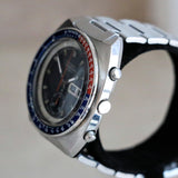 1975 SEIKO Pogue Chronograph Automatic Watch Ref. 6139-6002 Black Dial Vintage Wristwatch
