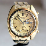 1972 SEIKO Golden Chronograph Automatic Watch Ref. 6139-6015 Vintage Wristwatch