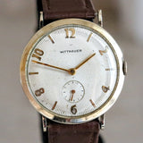 WITTNAUER Mechanical Watch 33mm Vintage 10K GF Wristwatch Round Case