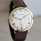 WITTNAUER Mechanical Watch 33mm Vintage 10K GF Wristwatch Round Case