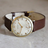 WITTNAUER Mechanical Watch 33mm Vintage 10K GF Wristwatch Round Case