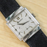 1962 BULOVA Rawlings Watch 10K White GF 24.5mm Vintage Wristwatch