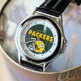 Relic NFL Team Green Bay Packers Watch - Box & Papers! Vintage Wristwatch