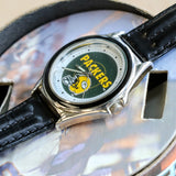 Relic NFL Team Green Bay Packers Watch - Box & Papers! Vintage Wristwatch