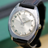 Vintage WESTCLOX Watch 17 Jewels 36mm Cushion Brushed Case