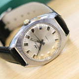 Vintage WESTCLOX Watch 17 Jewels 36mm Cushion Brushed Case