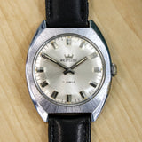 Vintage WESTCLOX Watch 17 Jewels 36mm Cushion Brushed Case