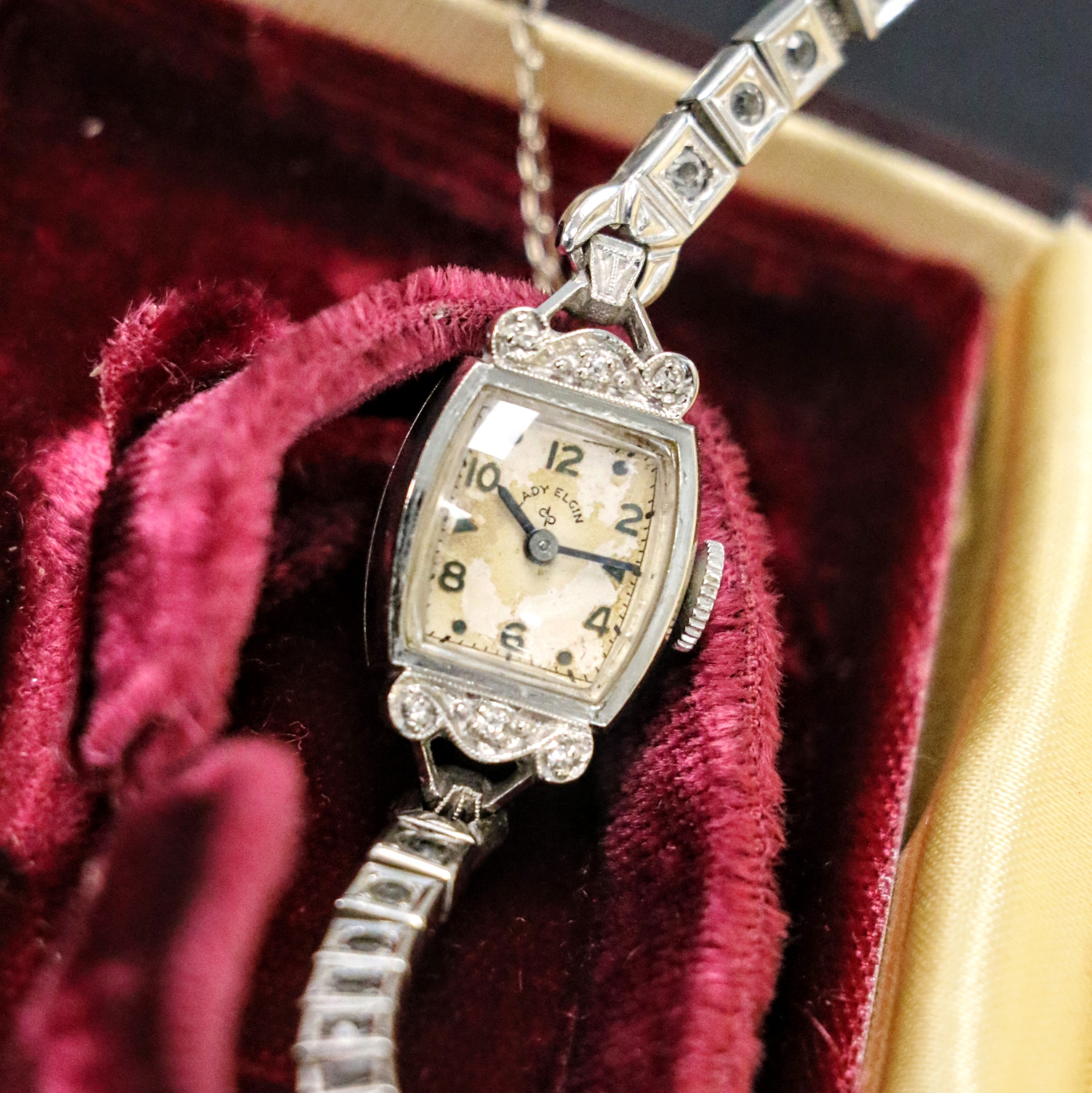 Mid Century Lord Elgin Wrist Watch 21 Jewels 14K Gold Filled