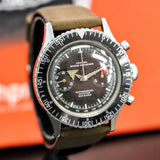 1961 CROTON Nivada Grenchen Chronograph Aviator Sea Diver Watch Venus 210 Chronomaster Wristwatch